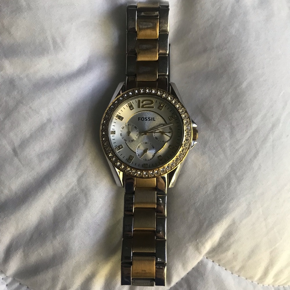 Silver and Gold Watch